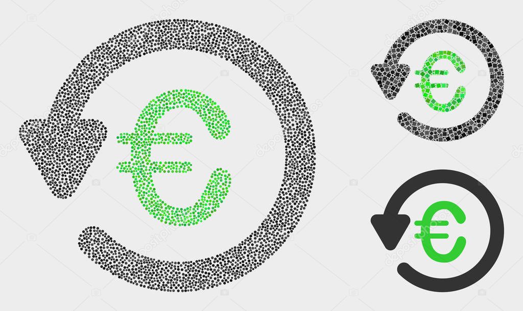 Dot Vector Euro Chargeback Icons