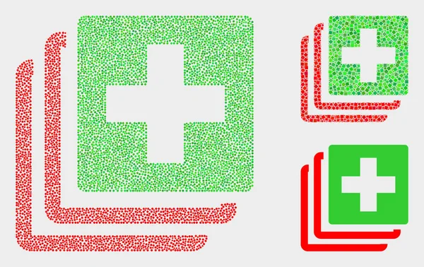 Pixelated Vector Medical Data Icons