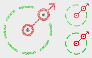 Nokta Vektör Radyal Kaçış Sınır Simgeleri