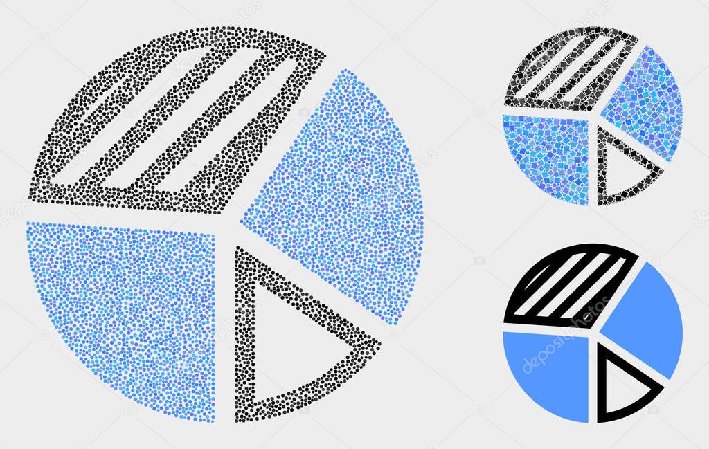 Dot Vector Pie Chart Icons