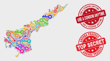 Koruma Andhra Pradesh Devlet Haritası ve Sıkıntı Kullanımı Her Zaman Damga Bir Prezervatif Bileşimi