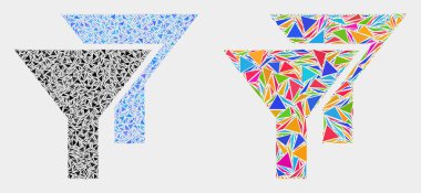 Vektör Filtreleri Üçgen Elemanları mozaik simgesi