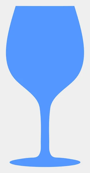 白い背景にラスターワイングラスアイコン — ストック写真