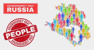 Krasnodarskiy Kray Haritası Nüfus Demografisi ve Dokulu Damga