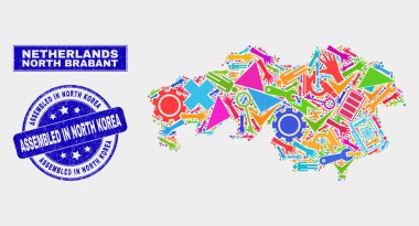 Kolaj Sanayi Kuzey Brabant İl Haritası ve Sıkıntı Kuzey Kore Seal Monte