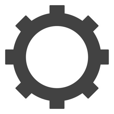 Beyaz Arka Planda Vektör Dişli Simgesi