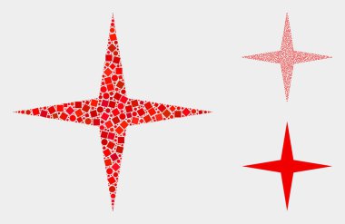 Kareler ve Daireler Space Star Simge Mozaikler