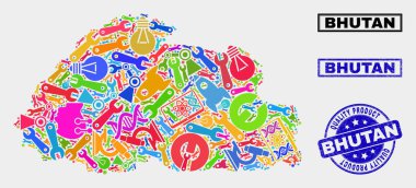 Teknoloji Butan Haritası ve Kaliteli Ürün Damga Sıyrık Kolajı