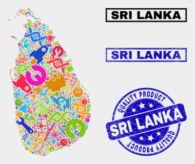 Hizmet Kolaj Sri Lanka Harita ve Kaliteli Ürün Seal