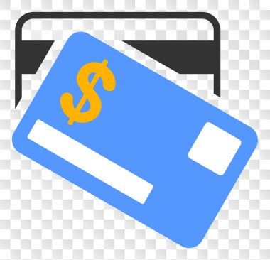 Satranç Şeffaf Arka Plan Vektör Dolar Banka Kartları Simgesi