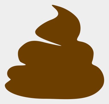 Raster Shit Icon on White Background