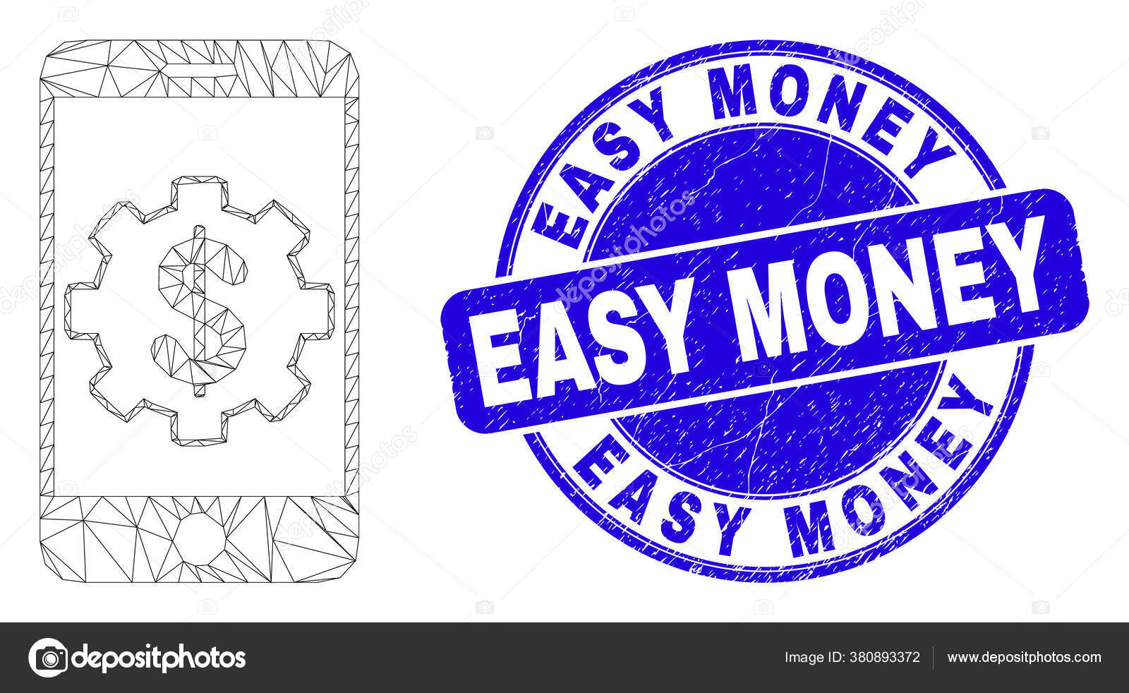 Голубая печать "Легкие деньги" и мобильный банк "Веб-Меш&quo...