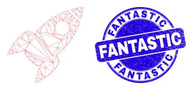 Mavi Tehlike Fevkalade Mühür ve Ağ İskelesi Roketi