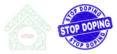 Mavi Tehlike Mührü ve Web İskeleti Yasak Ev 'i Doping Durdurun