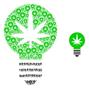 Kenevir İcat Ampulü Özgün Simgelerin Bileşimi