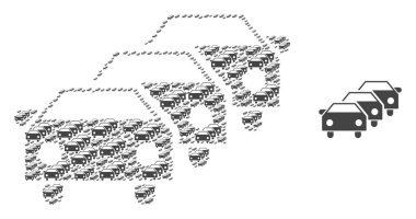 Benlik Simgelerinin Trafik Sıkışıklığı Kompozisyonu