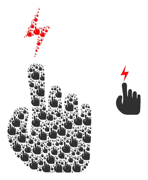 Kişisel Simgelerin Elektronik El Kompozisyonu