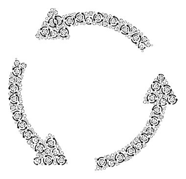 Kendinden Fraktal Ögelerin Döndürme Hareket Vektörü Bileşimi