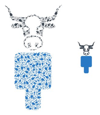 Boğa Adam Özyineleme Kolajı