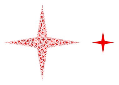 Uzay Yıldızı Özyinelemeli Öge Mozaiği