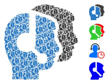 Çağrı Merkezi Özyinelemeli Ögeler Kolajı