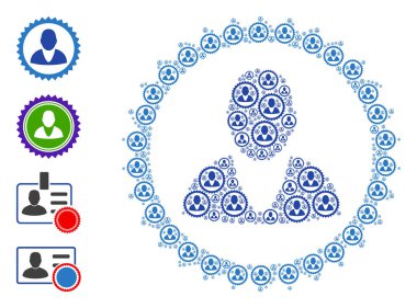 İnsan Mühürü Özyineleme Mozaiği