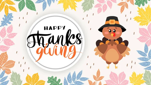 Happy Thanksgiving Greetings A Turkey With Hand Drawn Lettering Style Stock Images Page Everypixel