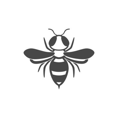 Wasp düz çizgi simgesi.