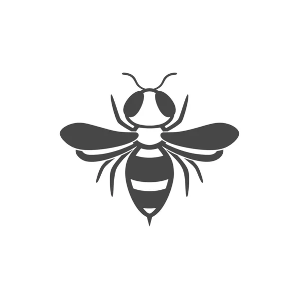 Wasp vlakke lijn pictogram. — Stockvector