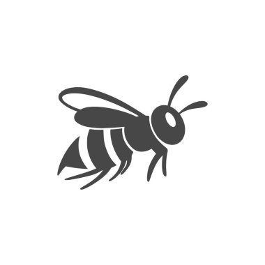 Wasp düz çizgi simgesi.