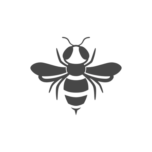 Wasp vlakke lijn pictogram. — Stockvector