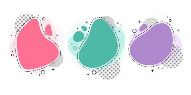 Logo, afiş, broşür, broşür, poster için modern soyut şekiller..