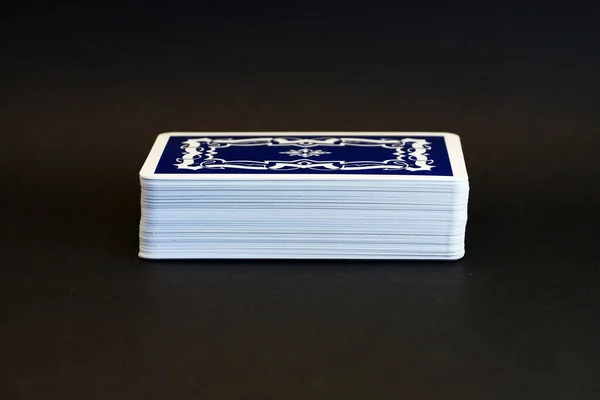 Deck Tarot Cards Close Black Background — Stock Photo, Image