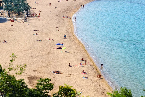 Half Empty Beaches Bulgaria Black Sea Summer View — Stock Photo, Image