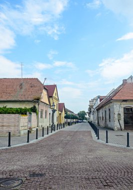 Romanya'dan, Europe Alba Iulia şehirden eski evleri ile sokak
