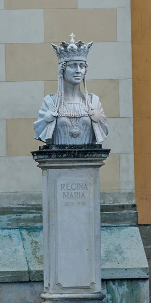 Alba Iulia Roumanie Août 2017 Forteresse Citadelle Alba Carolina Statue — Photo