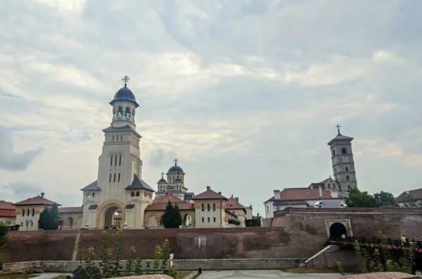 Zitadelle Festung Alba Carolina Detail Des Tores Und Der Kirche — Stockfoto