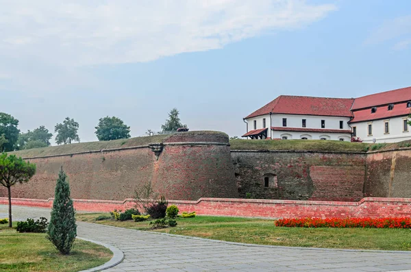 Muren Van Citadel Fort Alba Carolina Uit Roemenië Binnenplaats — Stockfoto