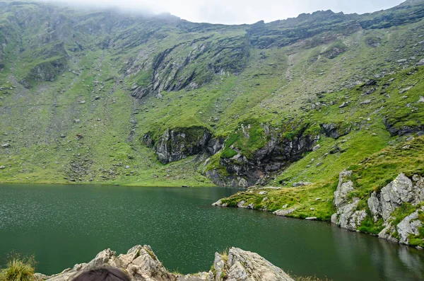 Der Gletschersee Namens Balea Balea Lac Auf Der Transfagarasanischen Straße — Stockfoto