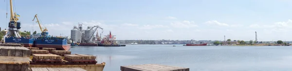 Nikolayev Ukraina Maja 2018 Widok Portu Morskiego Stoczni Nibulon — Zdjęcie stockowe