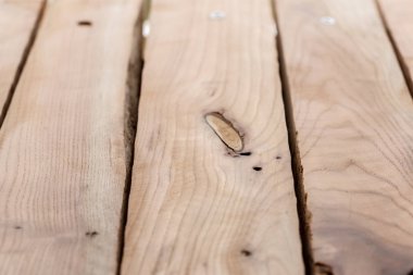 Güneş ışığı altında güzel bir doku ile ahşap plakalar