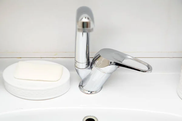 Banyoda Lavabo Diş Fırçası Sıvı Sabun — Stok fotoğraf