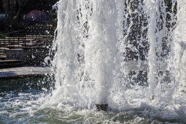 Sultanahmet meydanında çeşme sprey