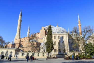 İstanbul/Türkiye-04.03.2019:Aya Sofiya'nın Dış Cephesi