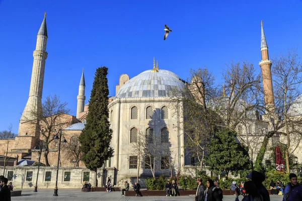 Istanbul / Turquie-04.03.2019 : Extérieur de Hagia Sophiya, Aya Sofiya — Photo