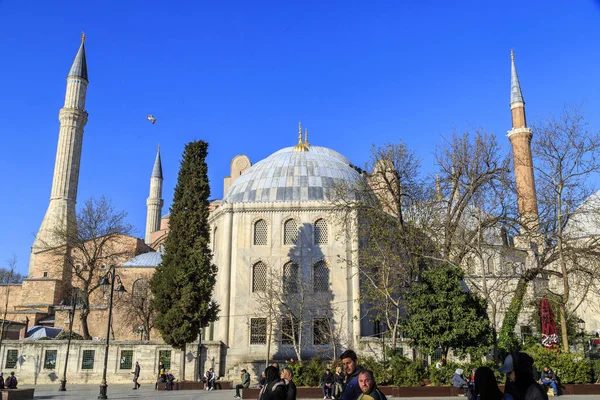 Istanbul / Turquie-04.03.2019 : Extérieur de Hagia Sophiya, Aya Sofiya — Photo