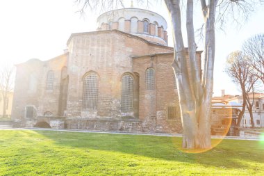 İstanbul, Türkiye - 04.03.2019: Aya İrini Kilisesi (Aya İrini)