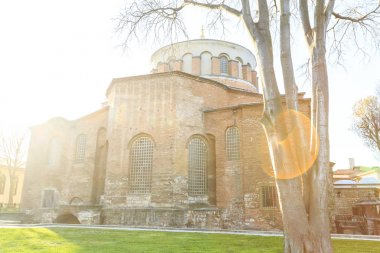 İstanbul, Türkiye - 04.03.2019: Aya İrini Kilisesi (Aya İrini)