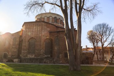 İstanbul, Türkiye - 04.03.2019: Aya İrini Kilisesi (Aya İrini)