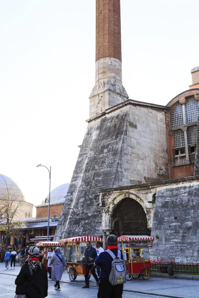 Istanbul/Turkey-04.03.2019:Exterior of Hagia Sophiya,Aya Sofiya — Stock Photo, Image